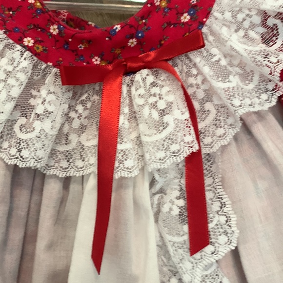 Vintage MiniWorld Lace Floral Dress Raggedy Anne 3 months - Picture 3 of 7